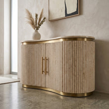 Aria Fluted Stone Sideboard