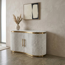 Aria Fluted Stone Sideboard