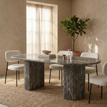 Fluted Marble Dining Table