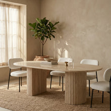 Fluted Marble Dining Table