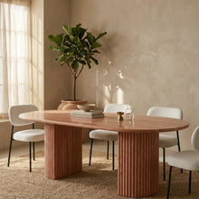 Fluted Marble Dining Table