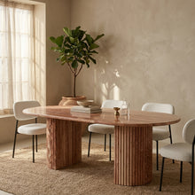 Fluted Marble Dining Table