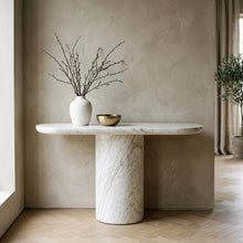 Single Leg Marble Console