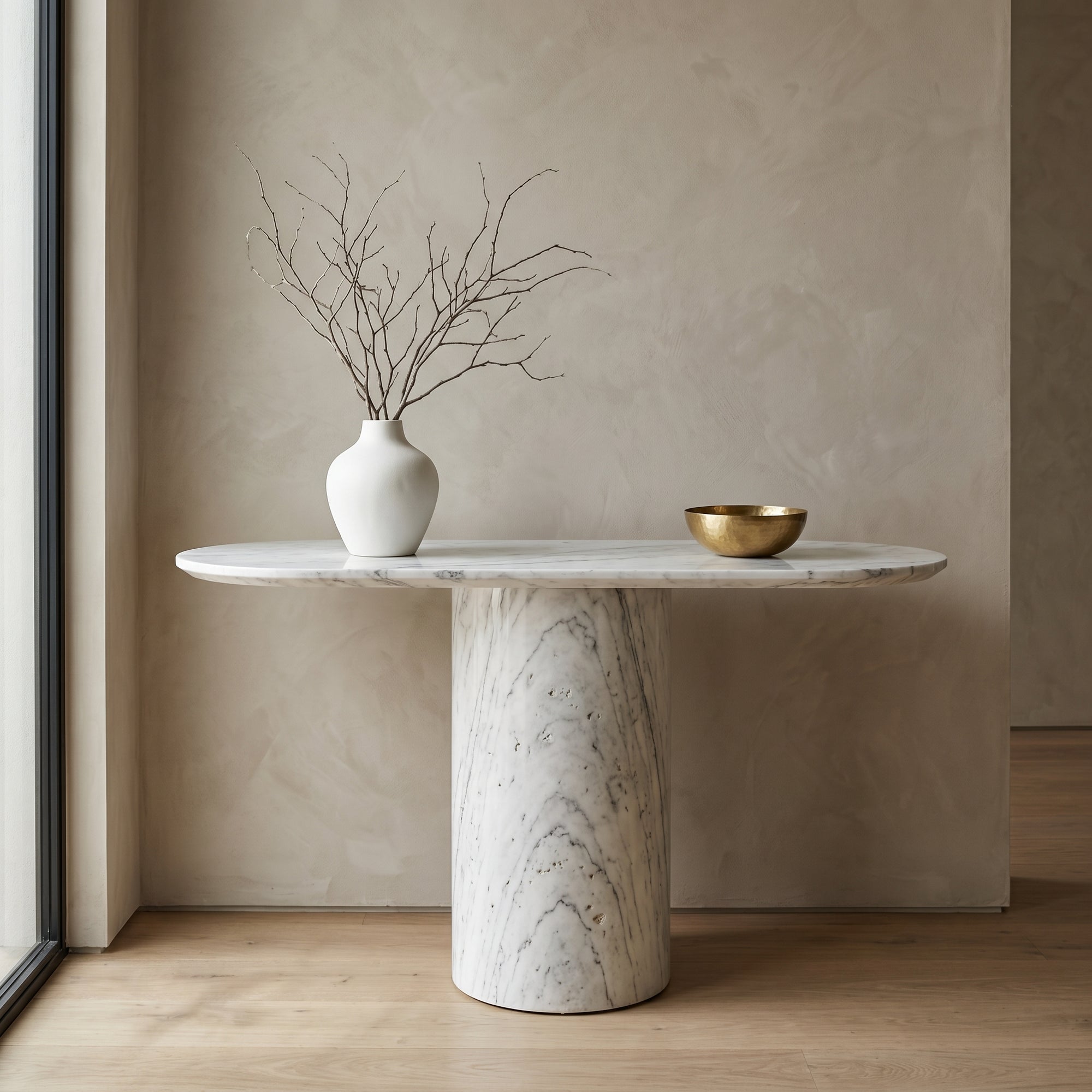 Orbit Stone Accent Table