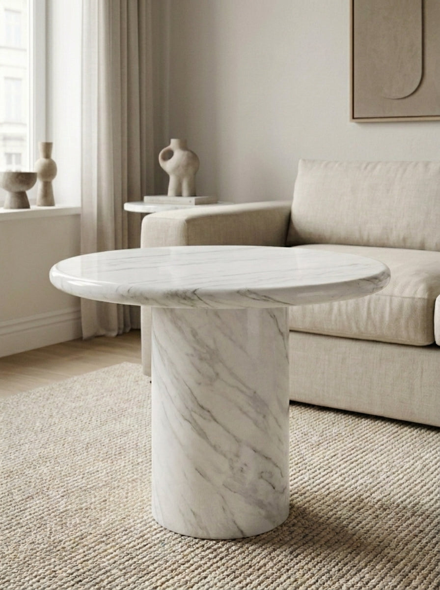 The Marble Pedestal Table