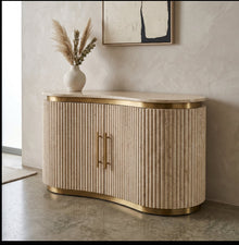 Aria Fluted Stone Sideboard